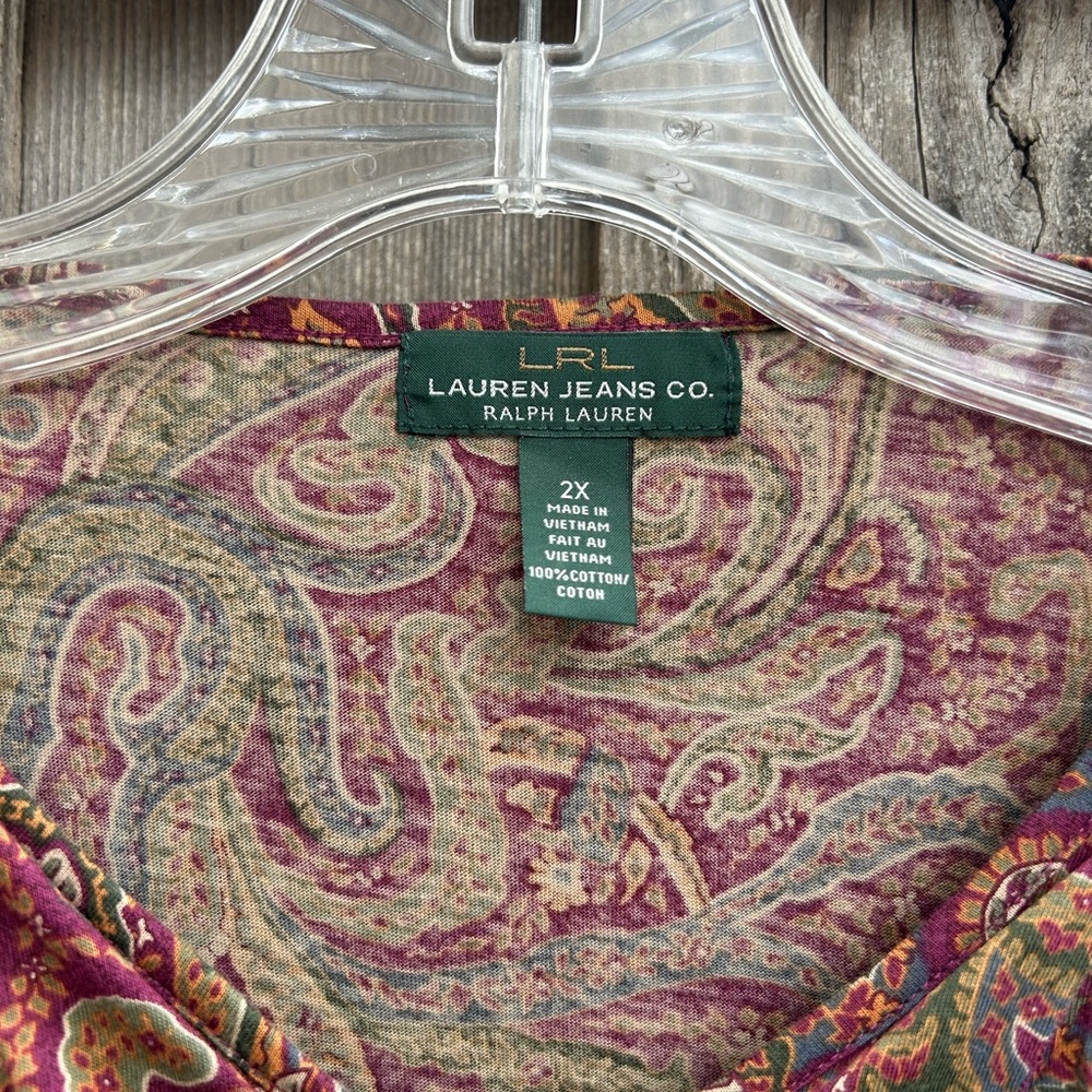 Paisley Ruffle Blouse - Picture 3 of 4